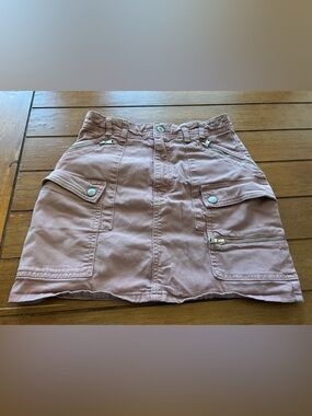 We the free pink cargo skirt